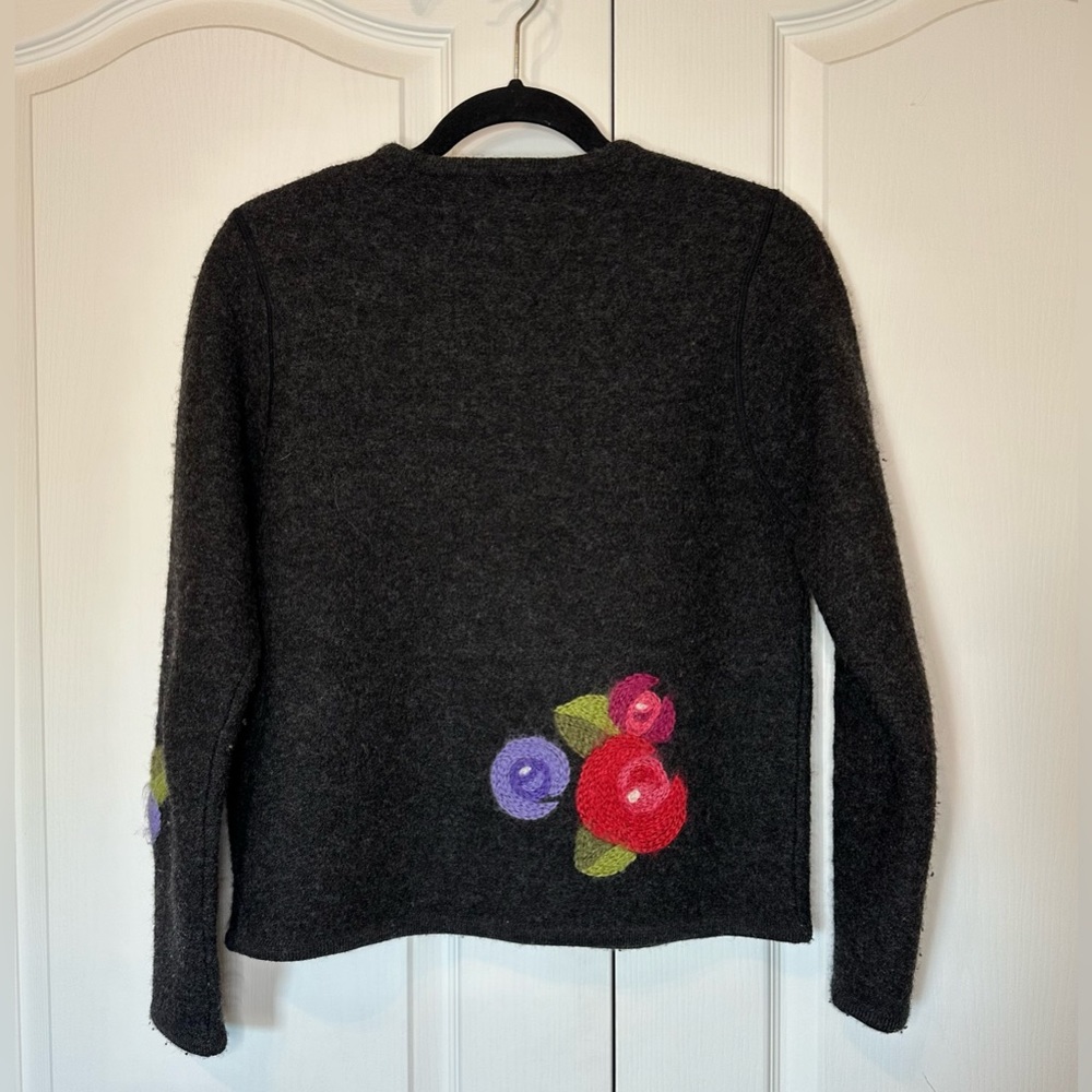 Susan Bristol 100% Wool Vintage Cardigan size small - Picture 2 of 8